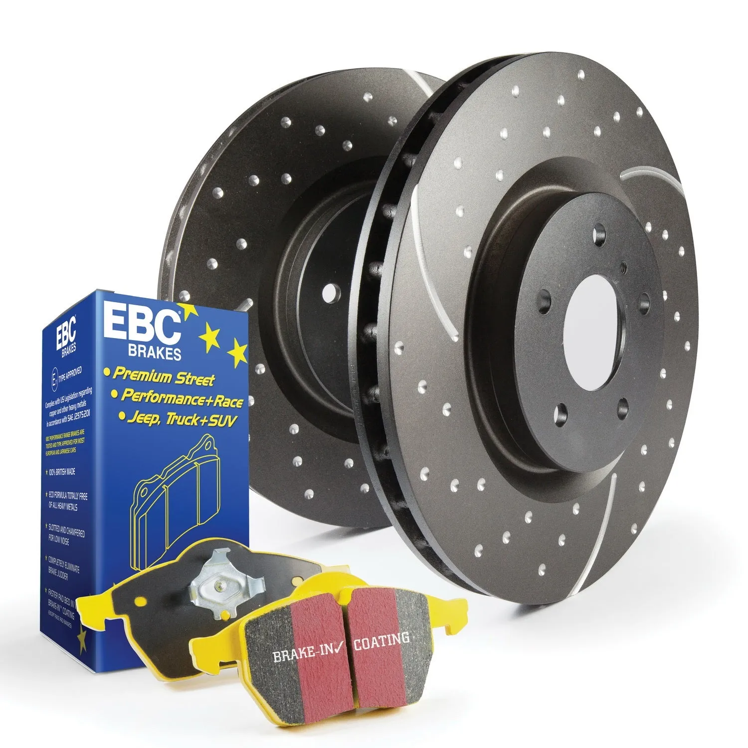 EBC Brakes S5KF1416 S5 Kits Yellowstuff And GD Rotors