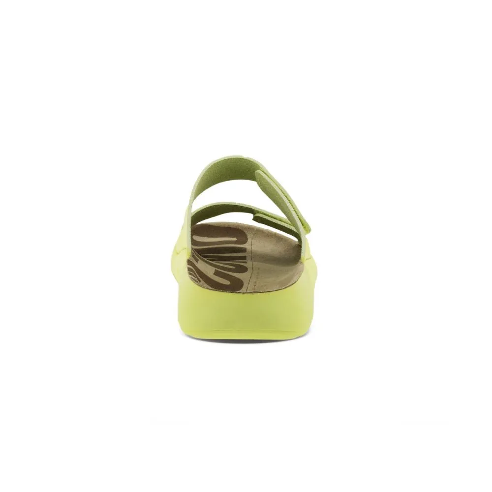 'Ecco' Women's 2nd Cozmo Two Band Slide - Sunny Lime