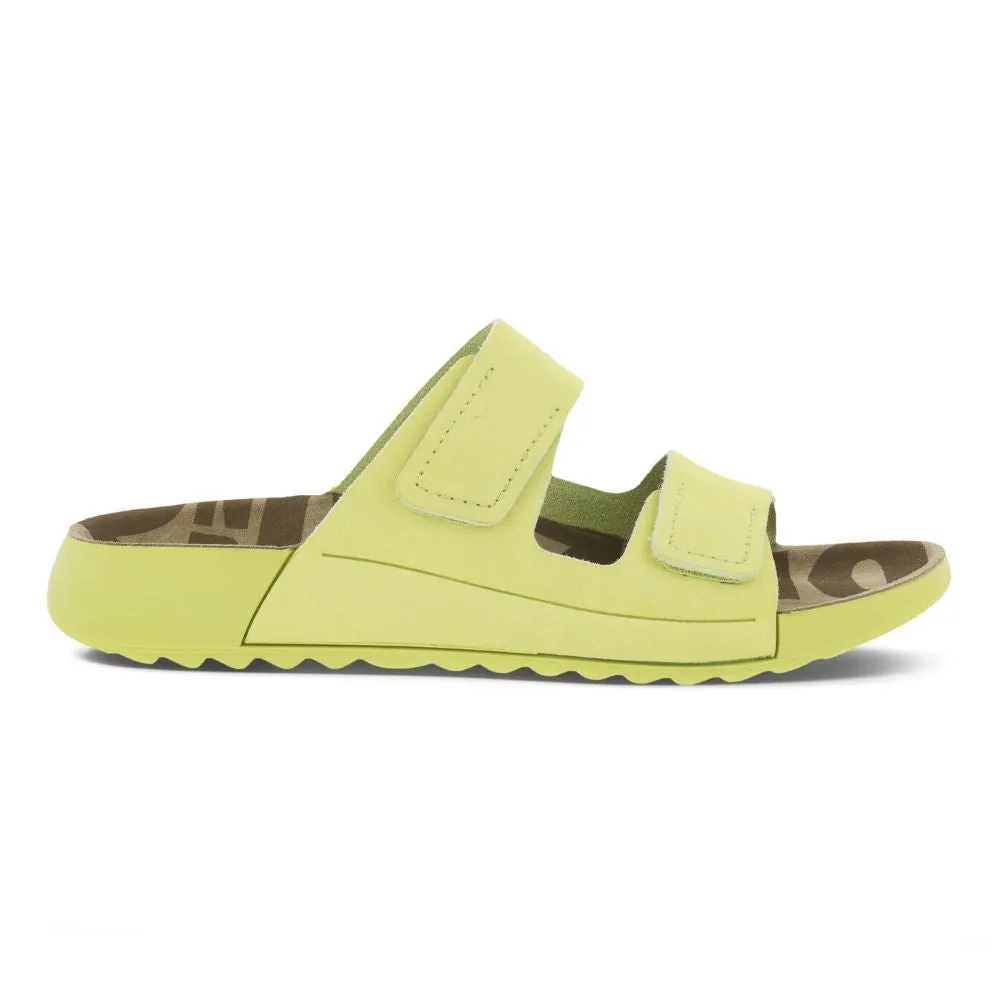 'Ecco' Women's 2nd Cozmo Two Band Slide - Sunny Lime