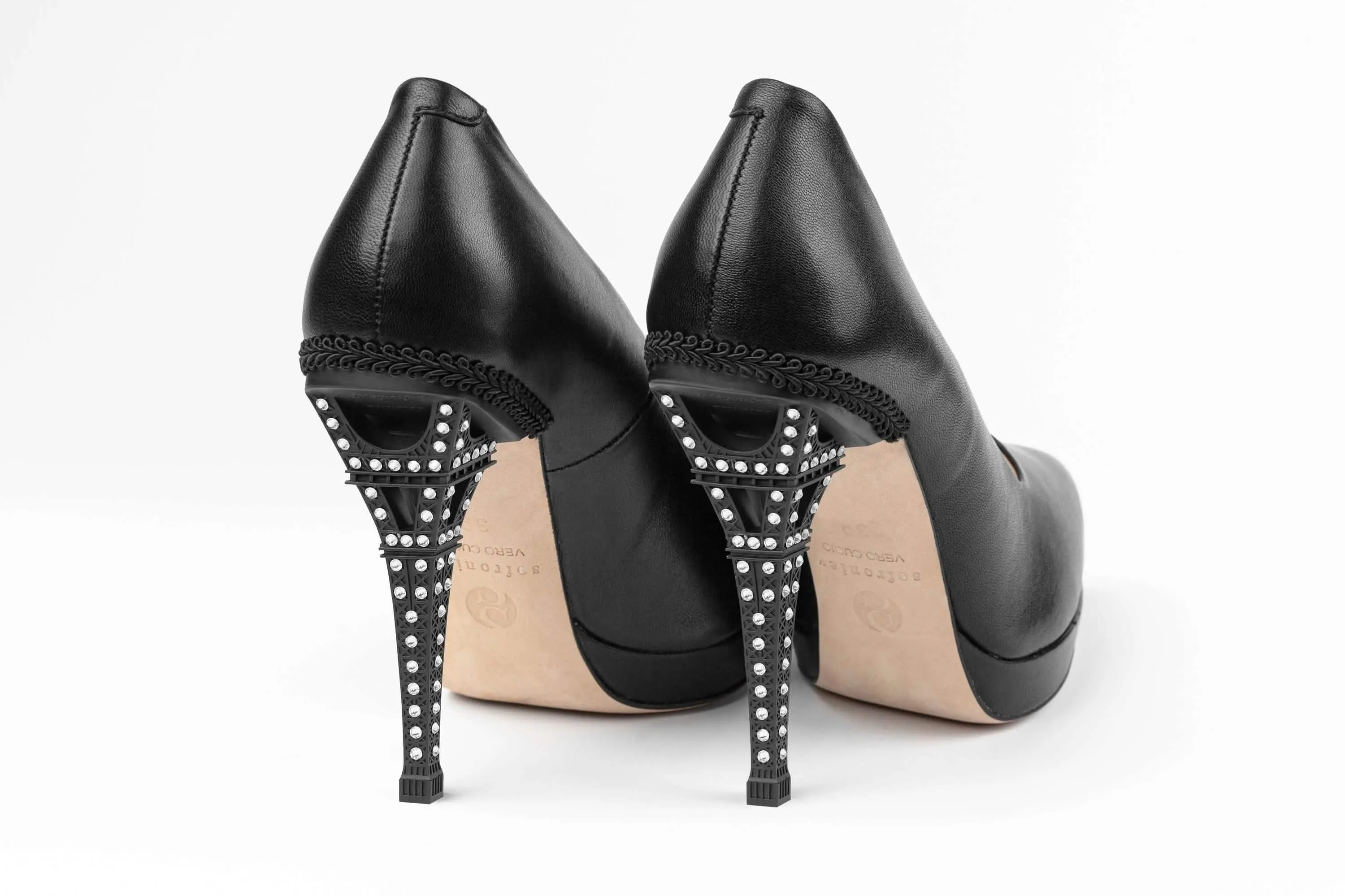 Eiffel Elegance Stiletto Heels