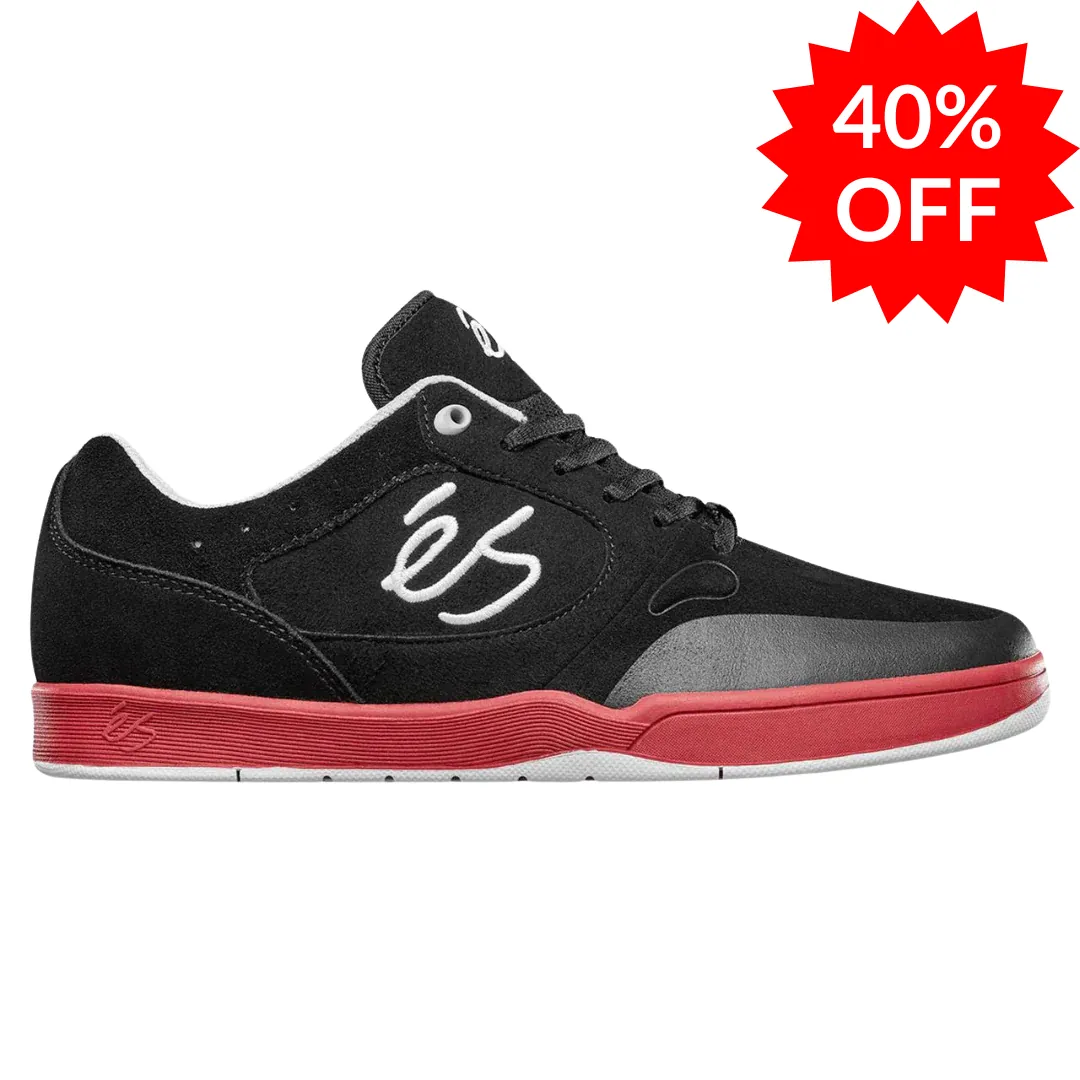 eS Skateboarding Swift 1.5 Black / Red Skate Shoes