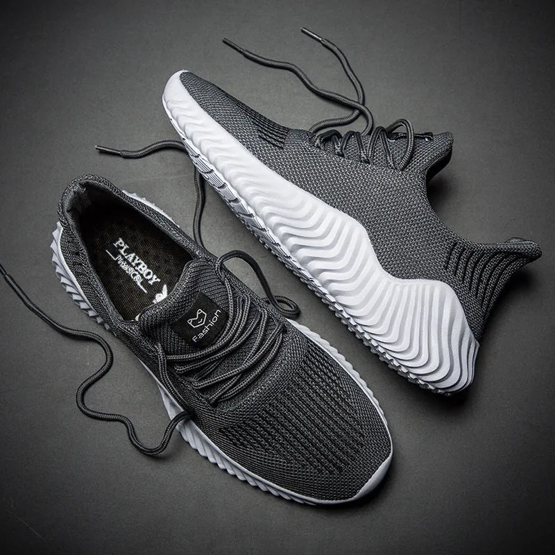 Fashion casual sports mesh small white shoes breathable light men's shoes