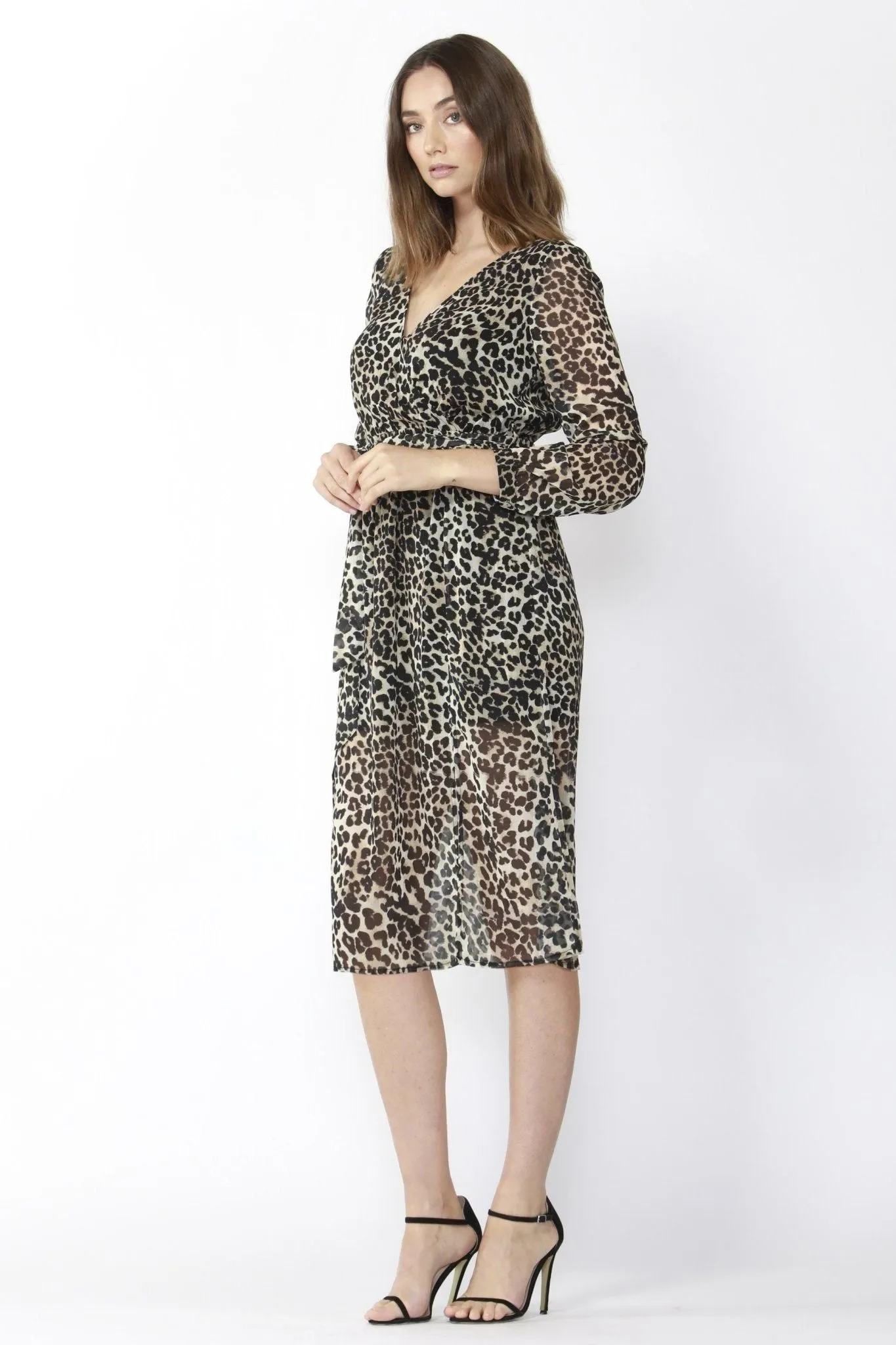 Fate   Becker On The Run Dress in Leopard Print