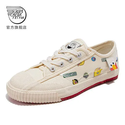 FEIYUE SHANGHAI X SESAME STREET FXY-724T Skate Sports / Street Fashion /  Sneakers Beige Size 34-39 Youth Adult 2022 Summer Sneakers