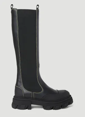 GANNI Knee High Chelsea Boots