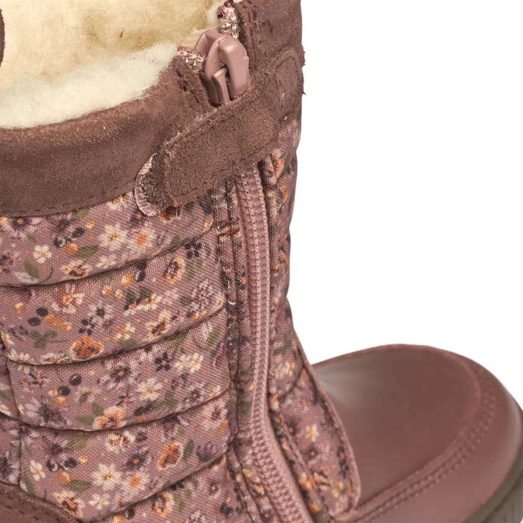 Gefütterter Winterstiefel Koa High mit Tex-Membran - lilac flowers