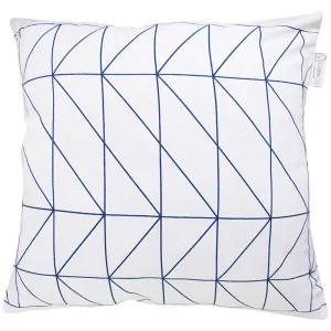 GEOMETRIC WHITE CUSHION COVER