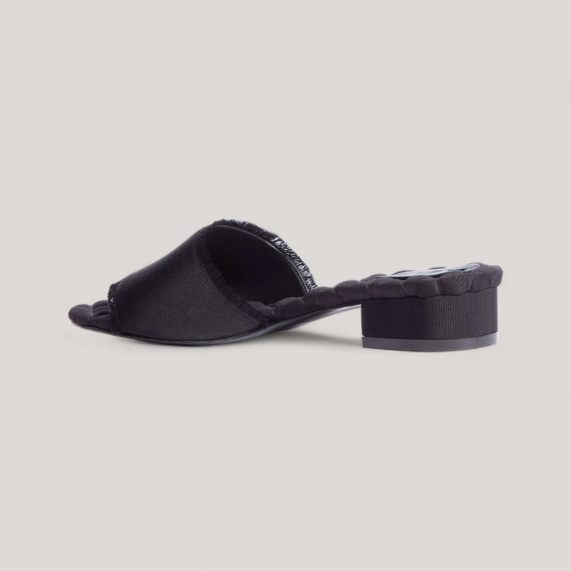 GIORGIA | Black Grosgrain - Sandals