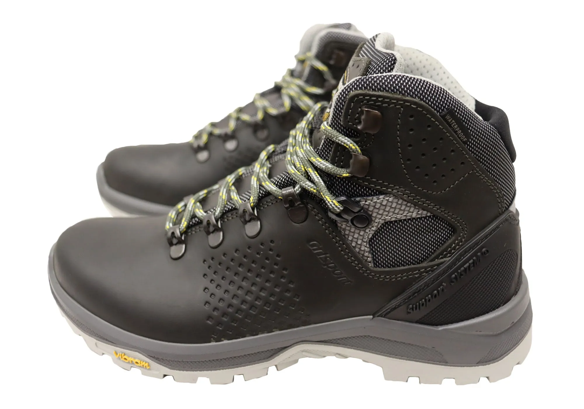 Grisport Womens Pinnacle Mid Hiking Waterproof Boots Made In Italy