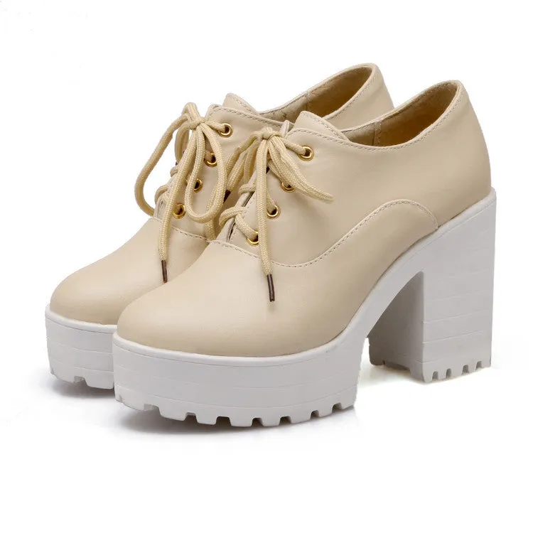 Harajuku high-heeled platform  shoes KF2245