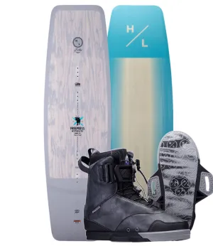 Hyperlite Freepress Wakeboard Package with Defacto Boots (2023)