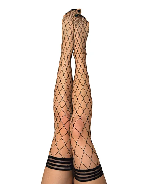 Kix'ies Michelle Large Fishnet Thigh High