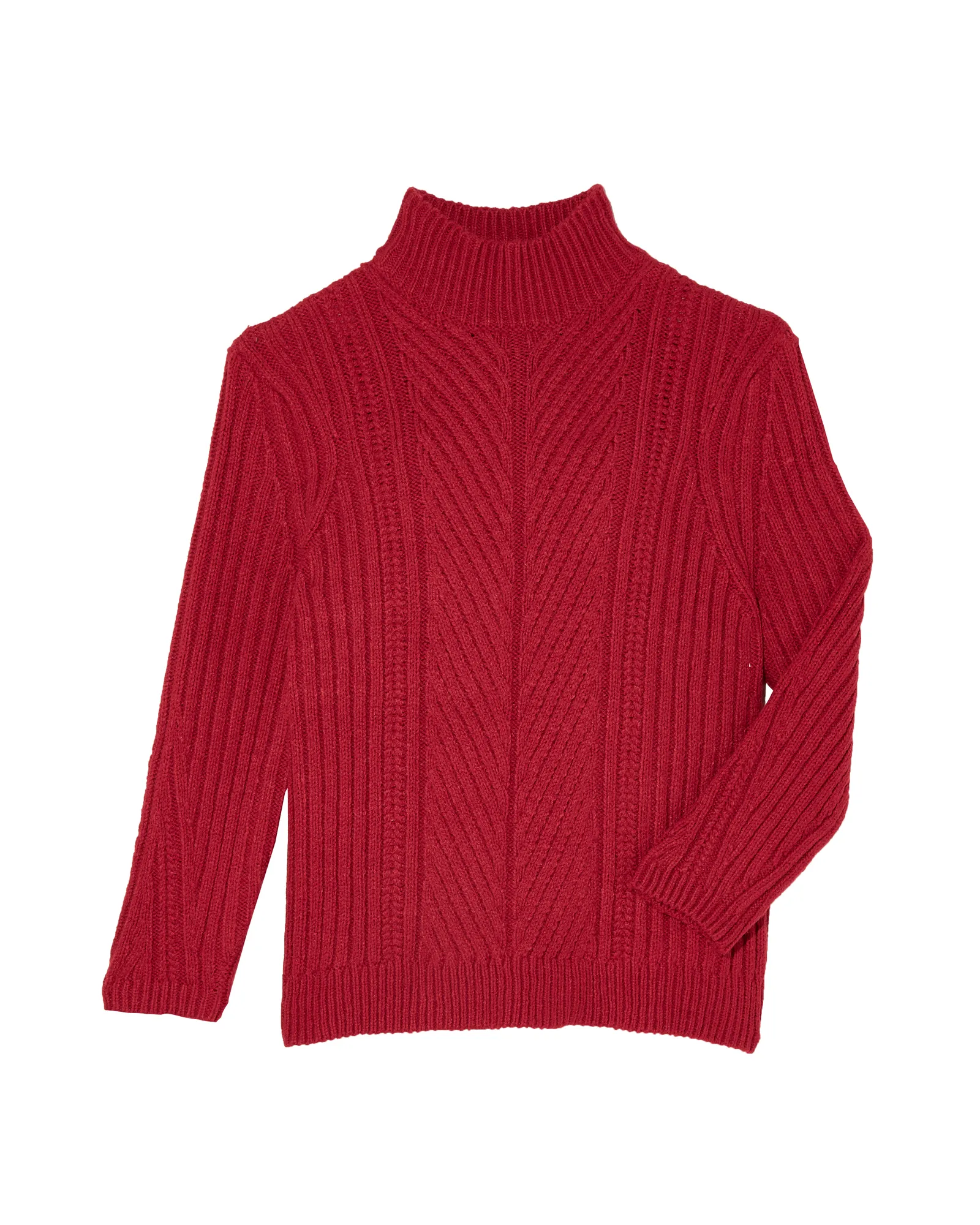 Maya Turtle Neck Sweater | Red