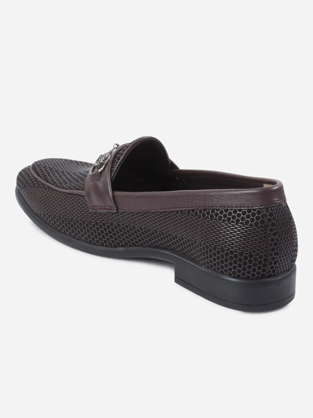 Men's Brown 3D Finish Fashion Slip On (IX1085)