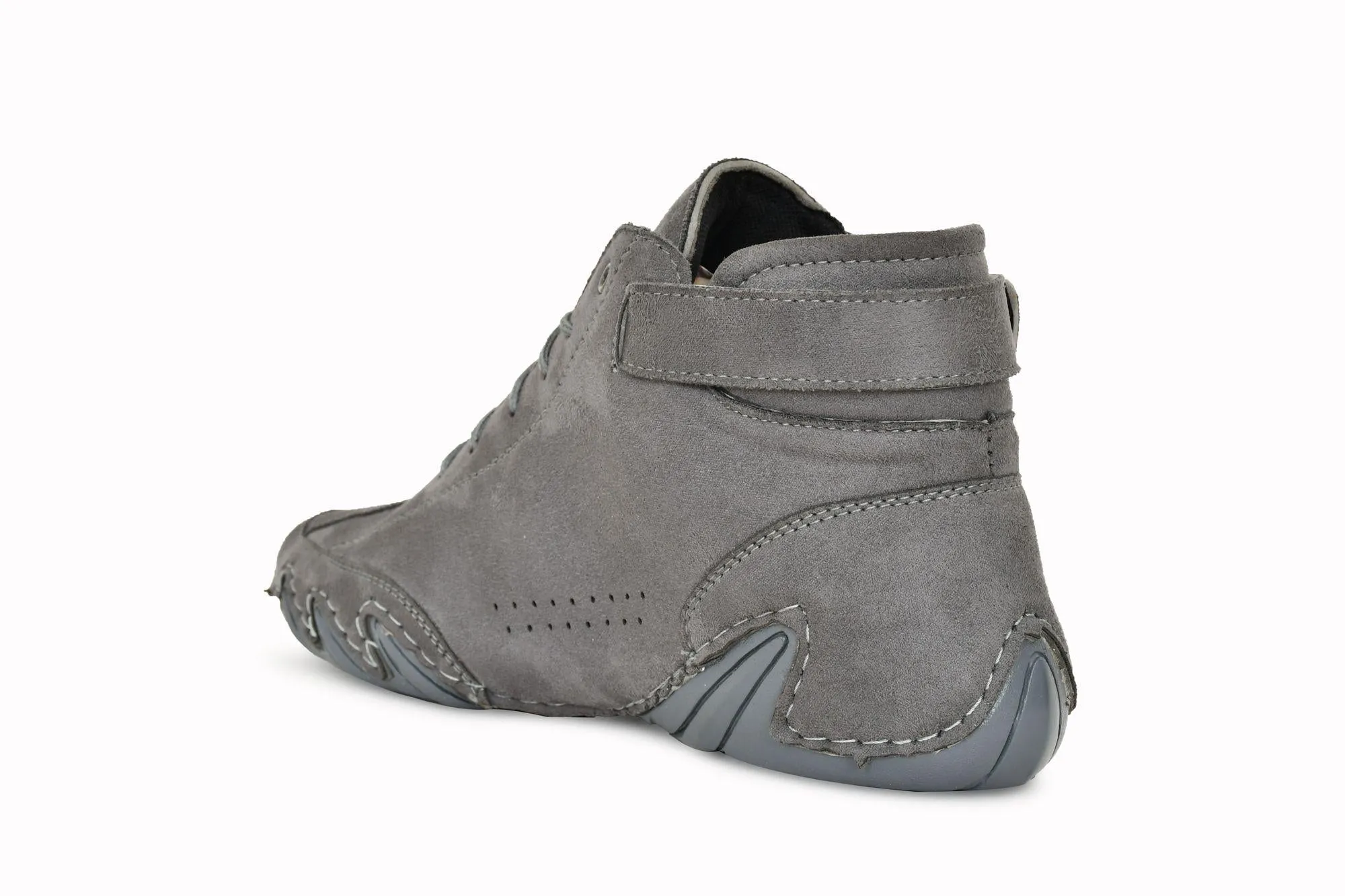 Men's Grey Suede Casual Shoes