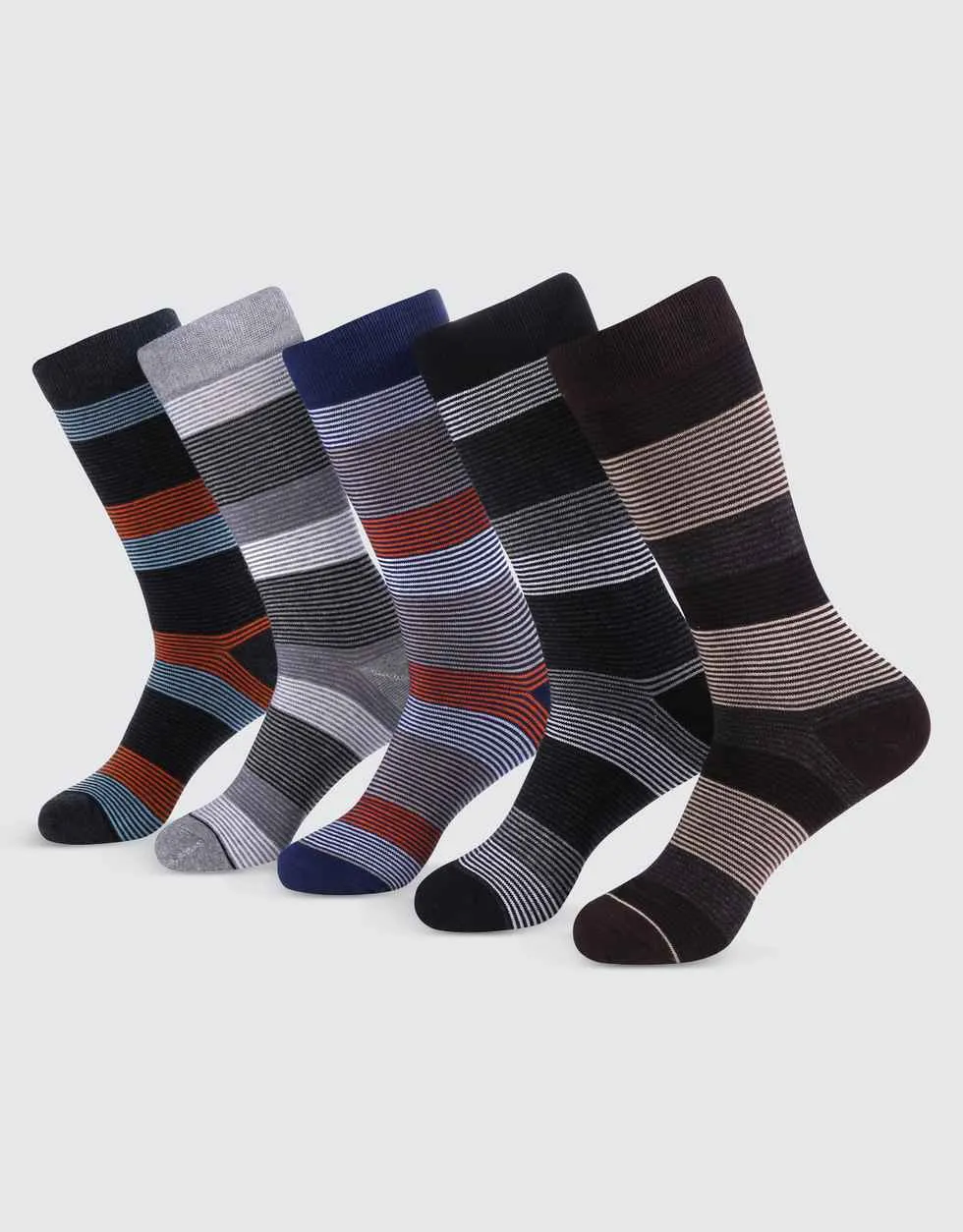 Men's Groovy Designer Dress Socks 5 Pack