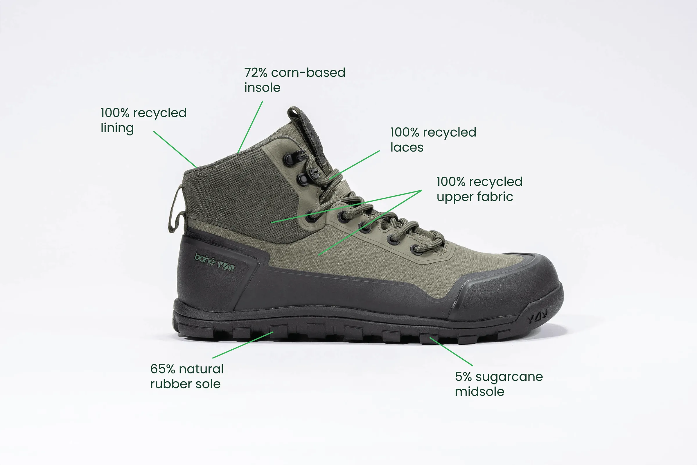 Men's Rediscover Grounding Barefoot Hiking Boot | Forest