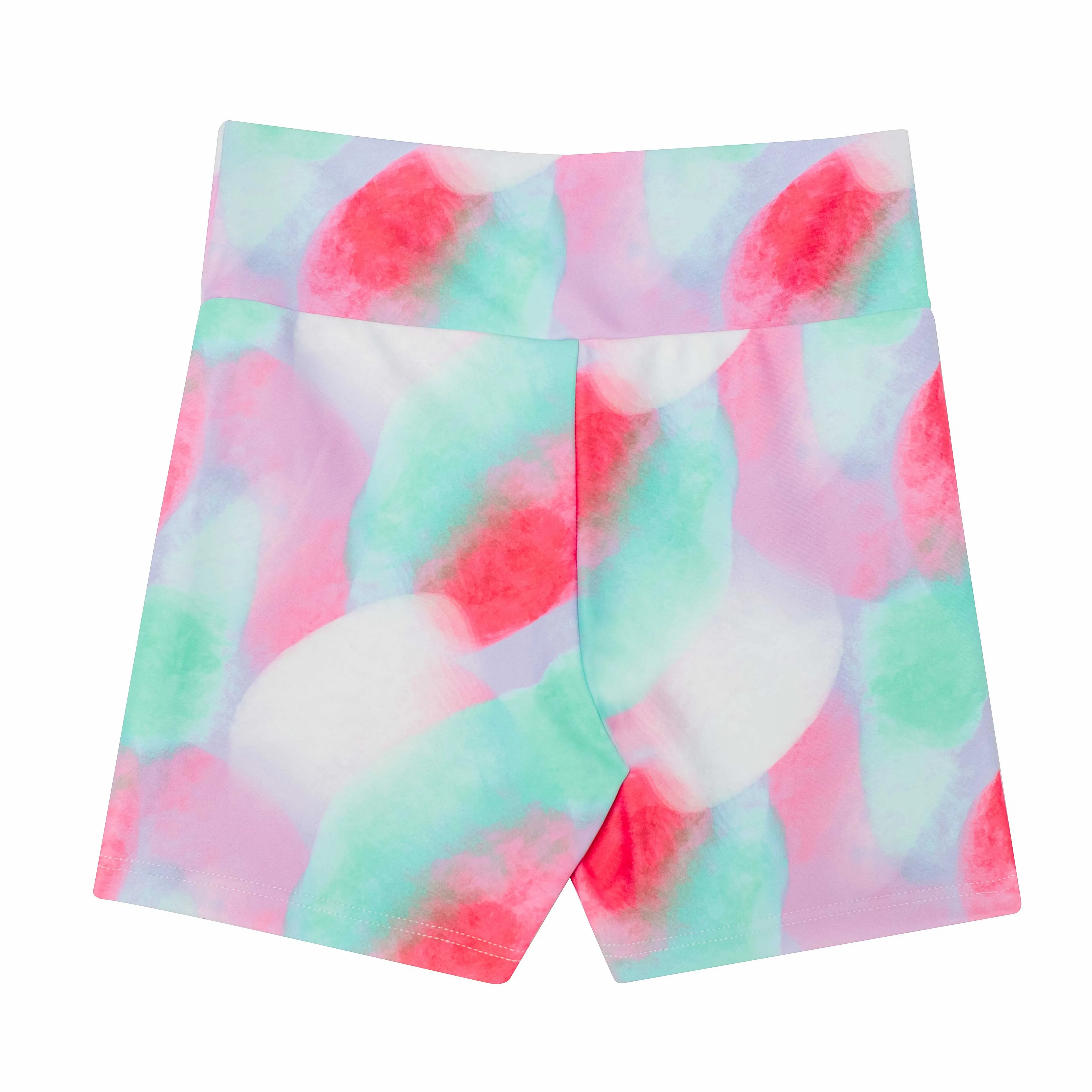 Nicole: Midi Length Bike Shorts in Mod Future Print