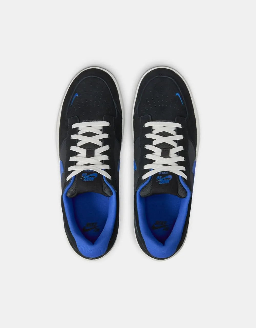 Nike SB Force 58 Skate Shoes - Black/Hyper Royal-Anthracite-Summit White