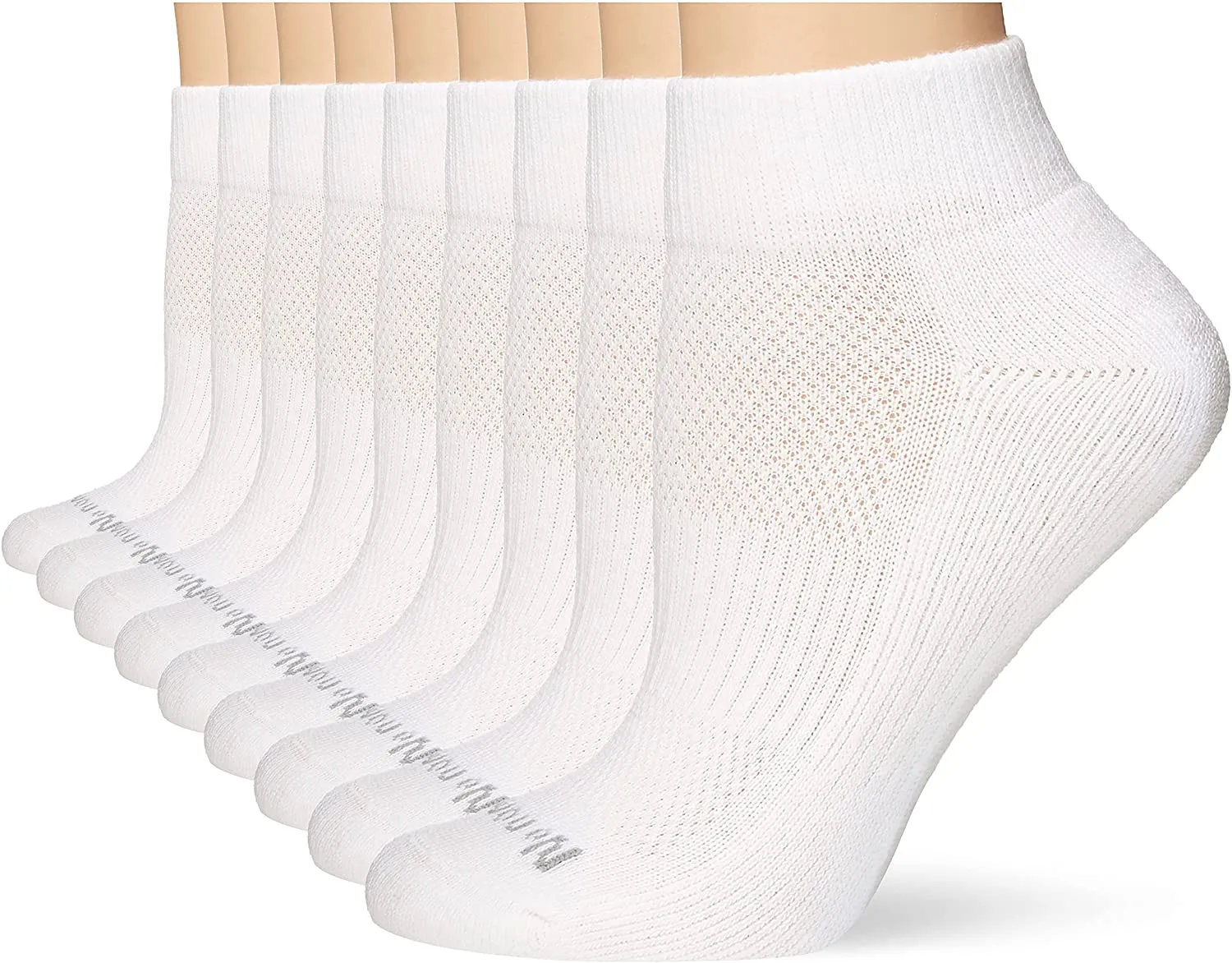 No Nonsense Women's Mesh Ankle Socks, Cushioned