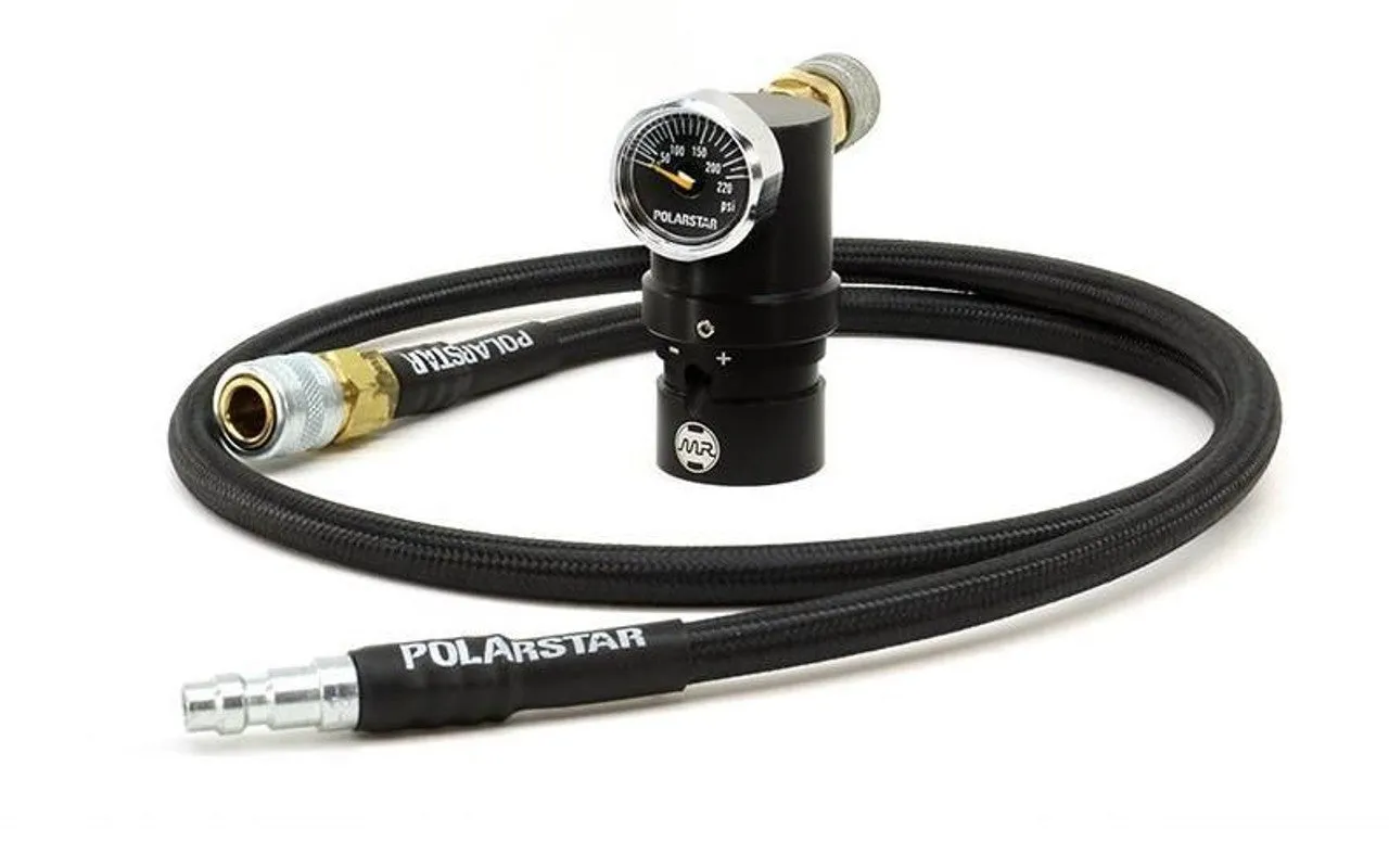 PolarStar MR "MicroReg Gen 2" Micro Regulator Air Rig KIT (W/42" Braided Air Line)