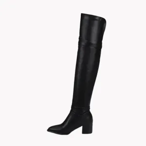 Pre Order:  Plush Thigh-High Riding Boots