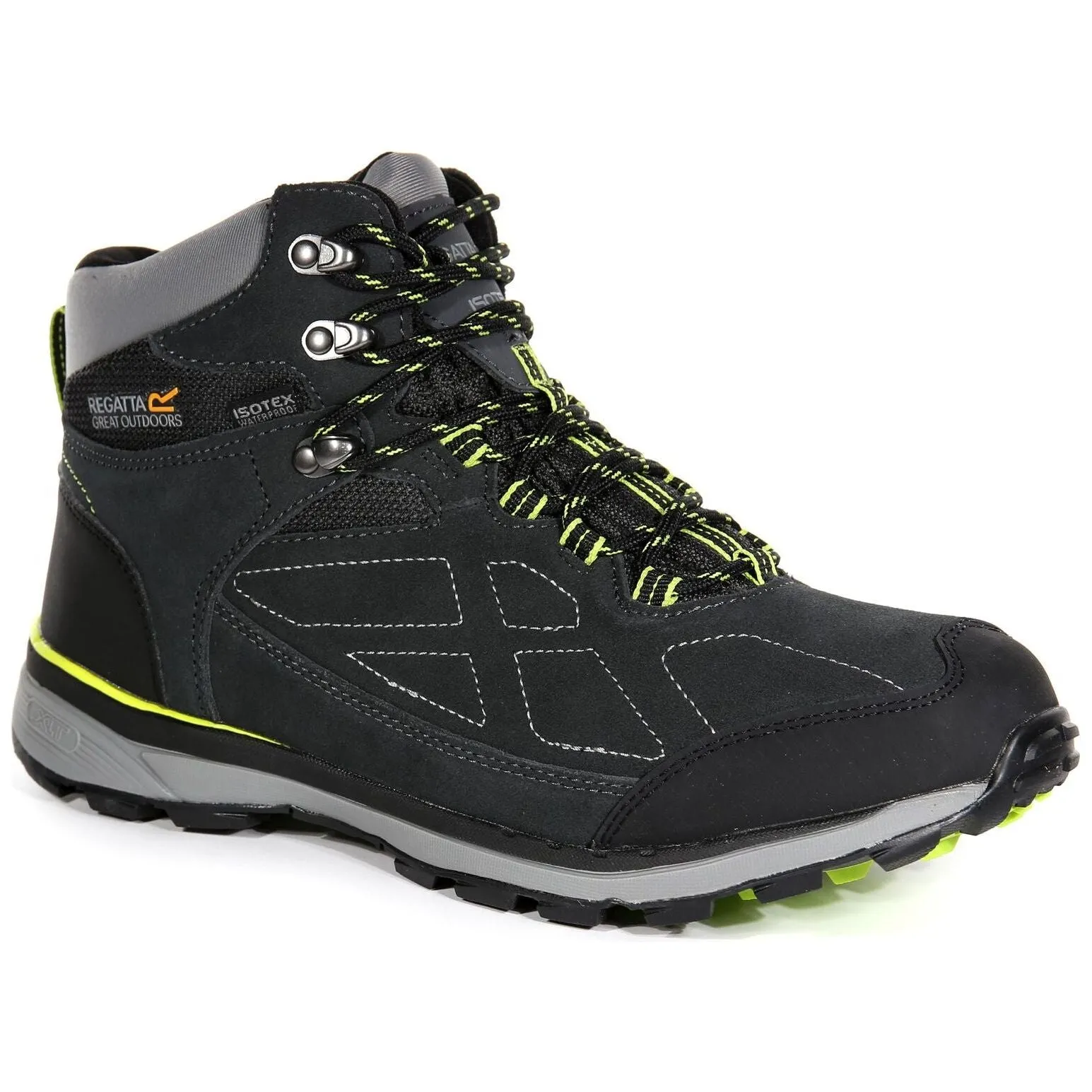 Regatta Samaris Suede Mid Mens Waterproof Walking Boots - Black