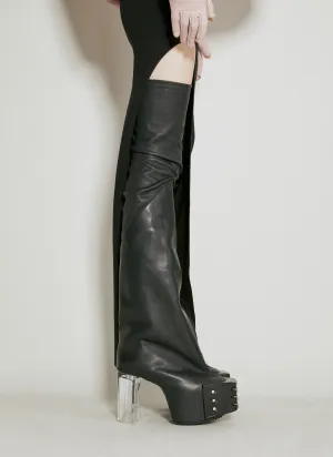 Rick Owens Flared Platform High Boots