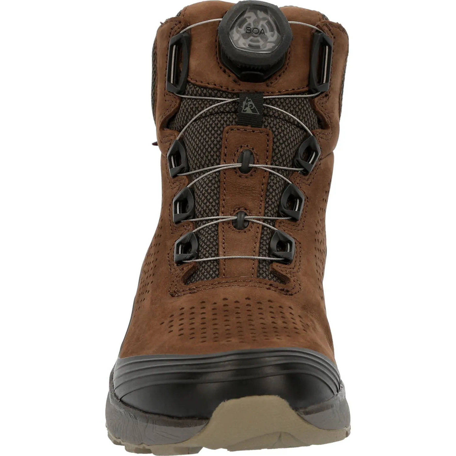 Rocky Mens Brown Leather Summit Elite WP Hiking Boots