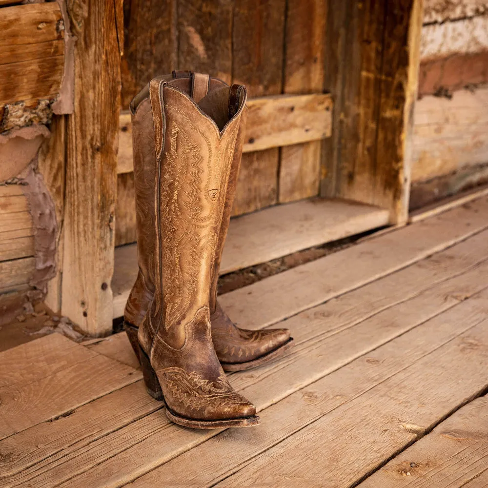 Rustic Stitched Cowboy Inspired Boots