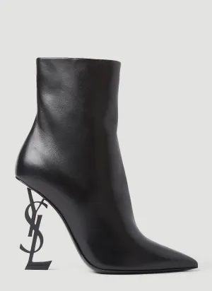 Saint Laurent Opyum Logo High Heeled Boots