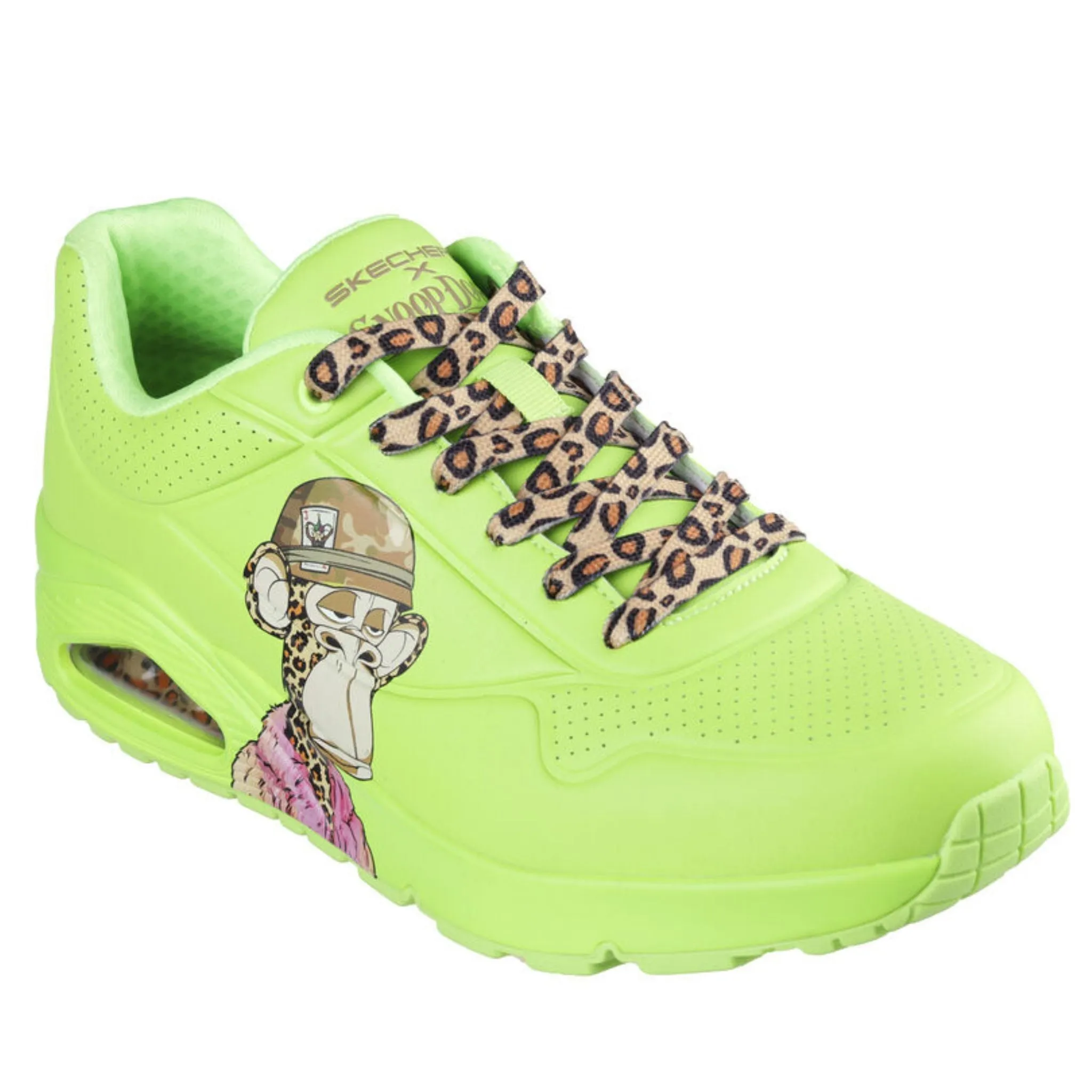 Skechers Men's 251014 Snoop Dogg Uno- Dr. Bombay  Lime Green Casual Shoes