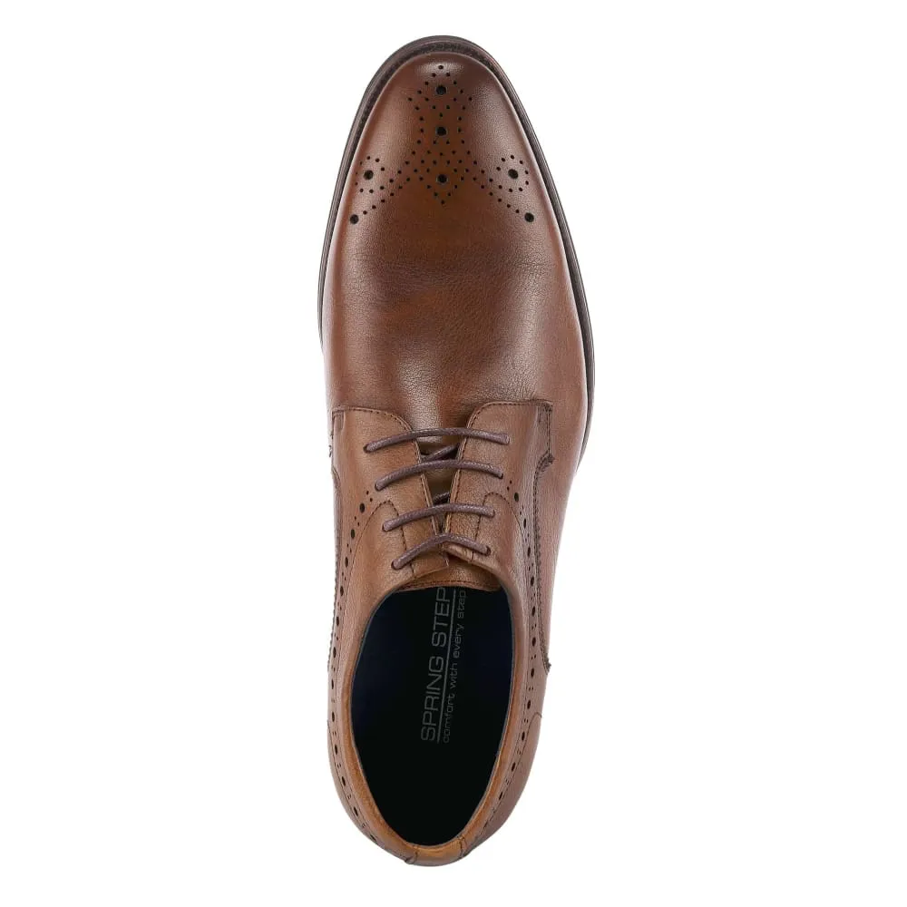 Spring Step Shoes Charlie Men's Leather Wingtip Derby Style Shoes