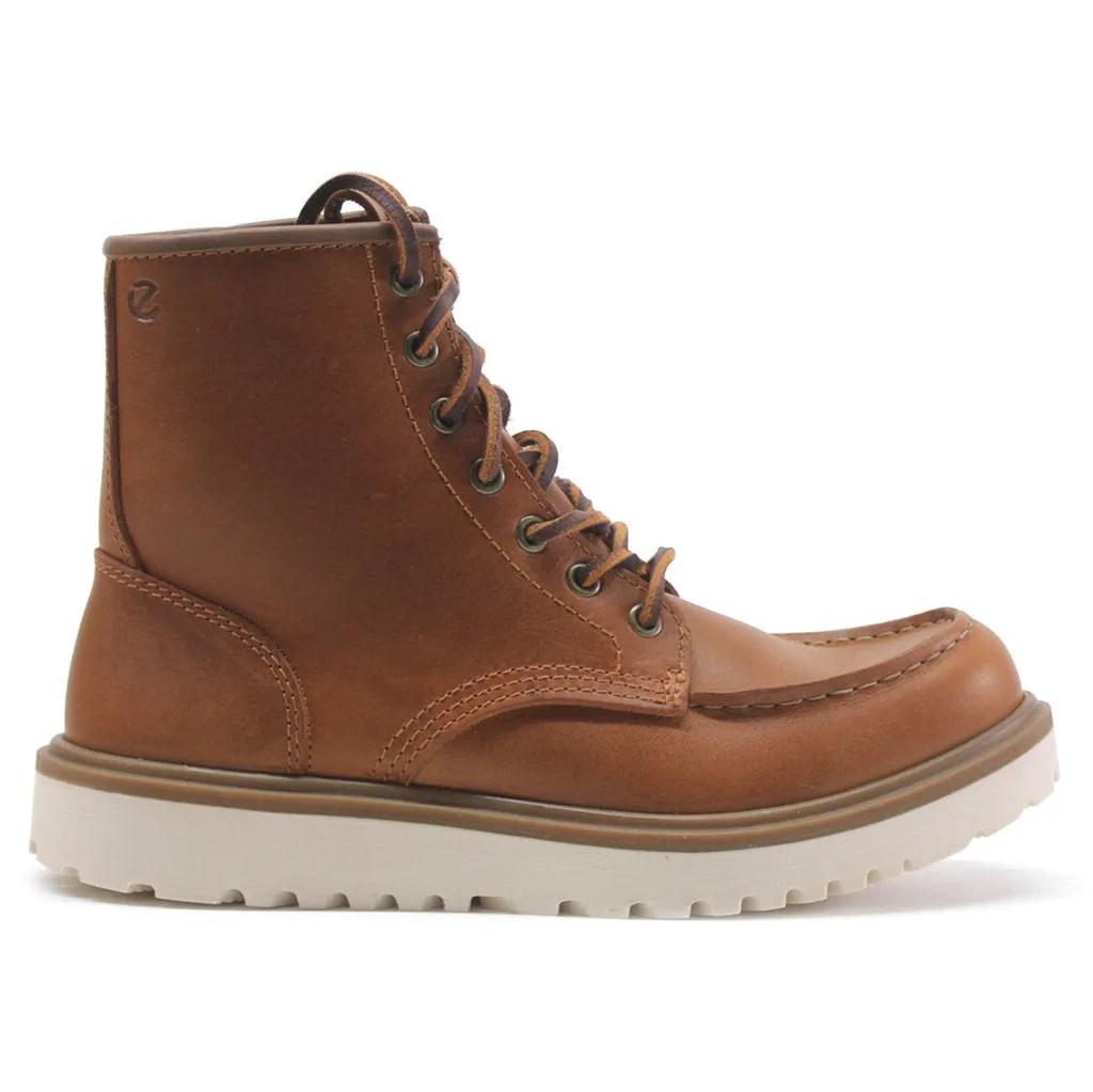 Staker Leather Women's Ankle Moc Toe Boots