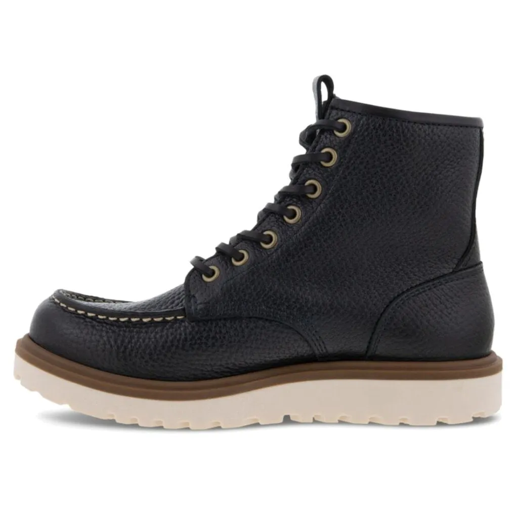 Staker Leather Women's Ankle Moc Toe Boots