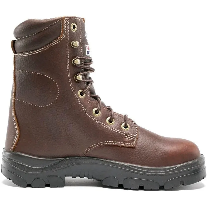 Steel Blue Men's Portland 8" WP Soft Toe Lace Up Work Boot - Oak - 810955