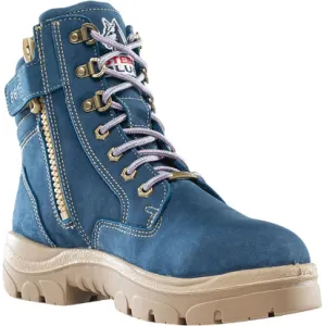 Steel Blue Women's Jungle 6" WP Soft Toe Cross Zip Ankle Boot - Sand - 812861