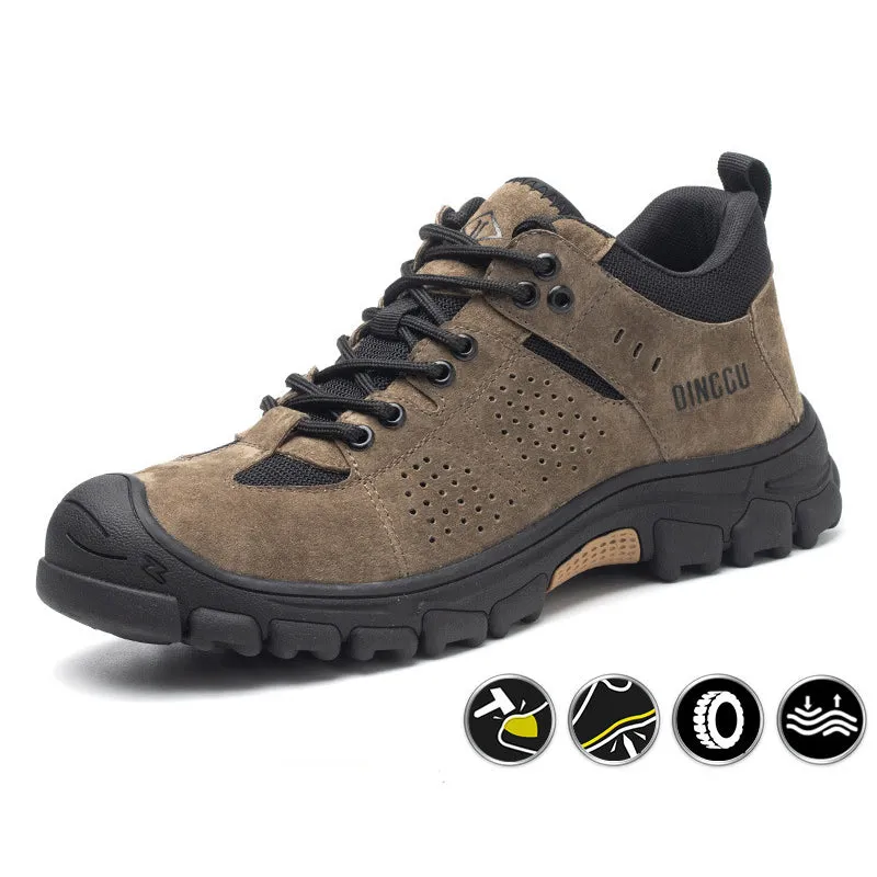 Steel Toe Sneakers for Men Women Indestructible Lightweight Comfortable Safety Sneakers Composite Slip-Resistant Toe Shoes for Construction