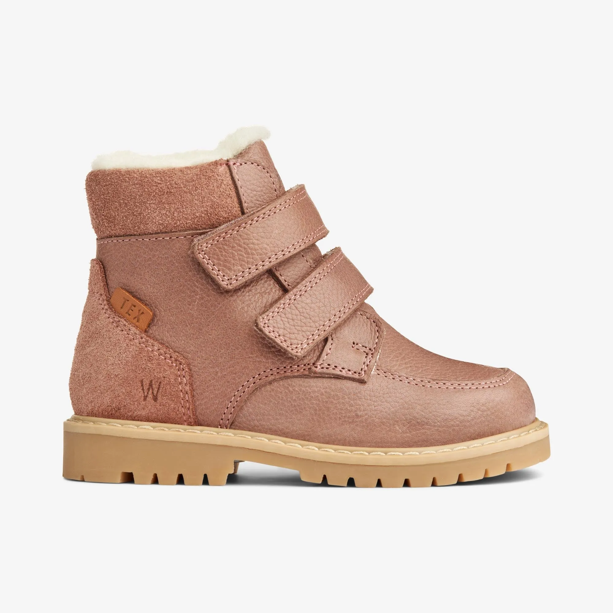 Stewie Tex Velcro Leather - dusty rouge