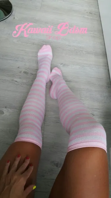 Striped Thigh Highs