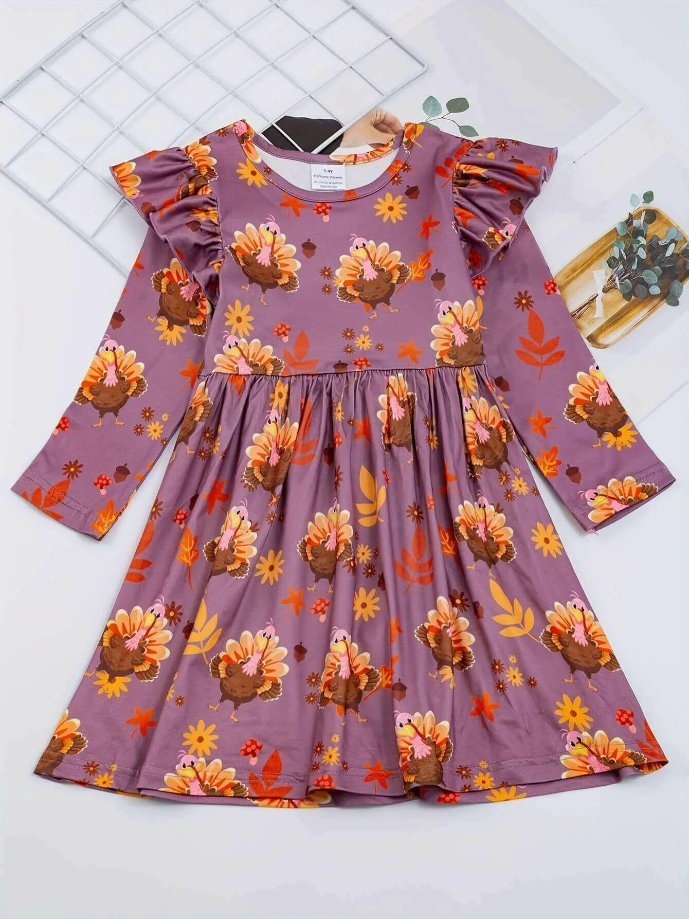 The Felicity Dress - Turkeys 'n Thanksgiving (Assorted Colors)