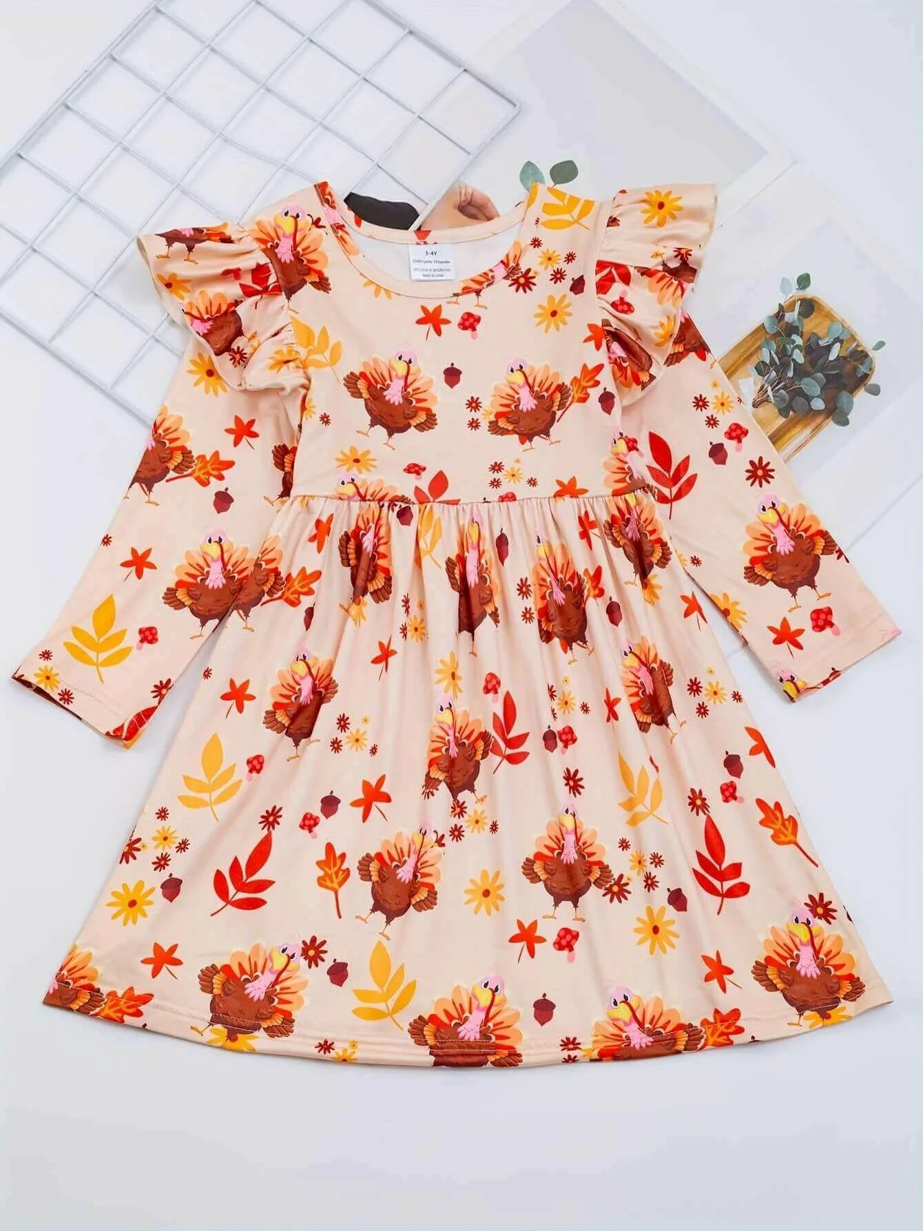 The Felicity Dress - Turkeys 'n Thanksgiving (Assorted Colors)