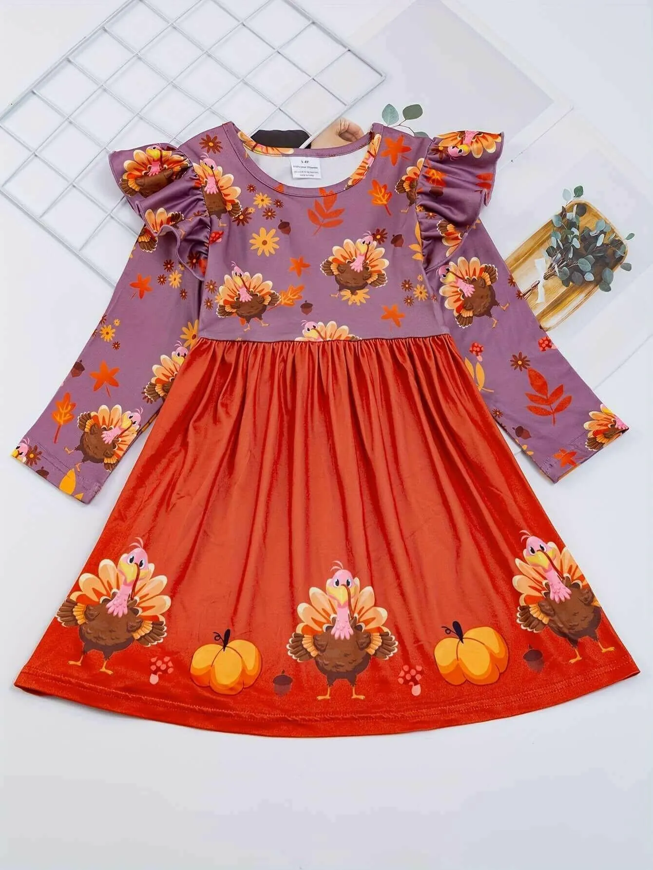 The Felicity Dress - Turkeys 'n Thanksgiving (Assorted Colors)