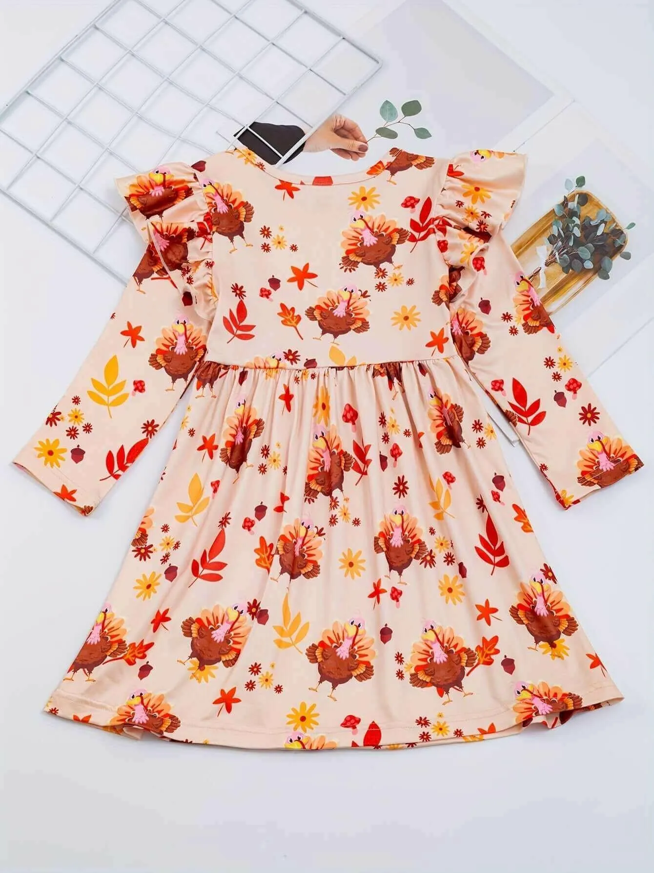 The Felicity Dress - Turkeys 'n Thanksgiving (Assorted Colors)