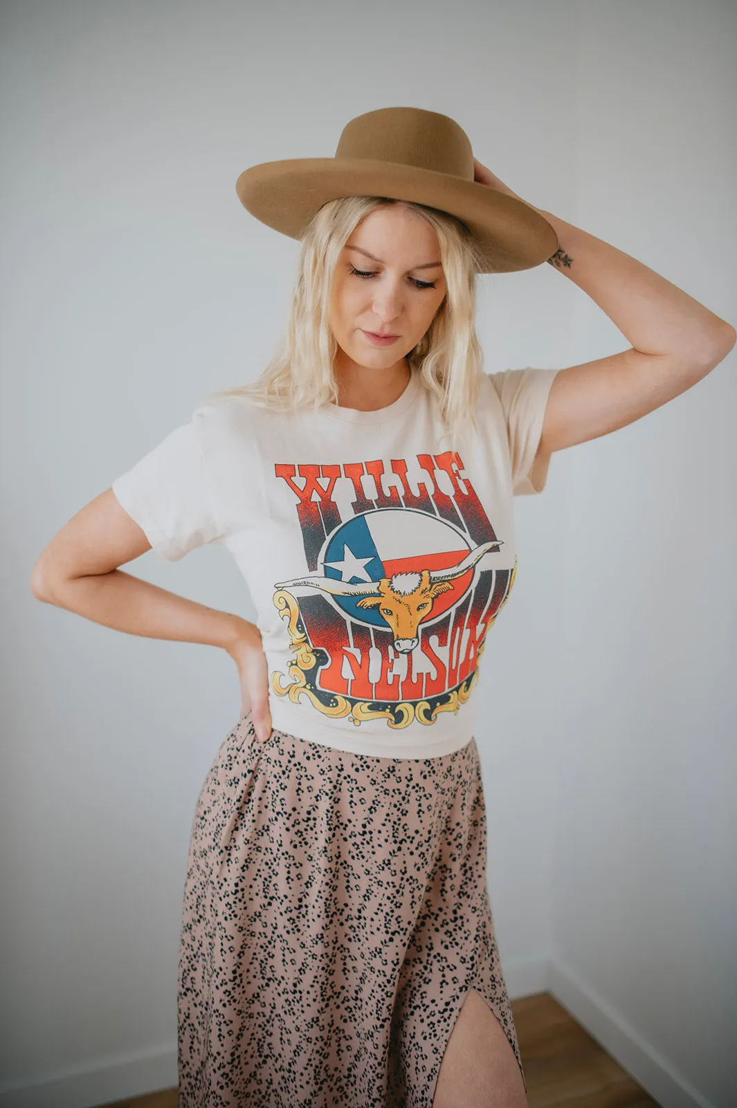 The Willie Nelson Texas Bull Tour Tee by Daydreamer