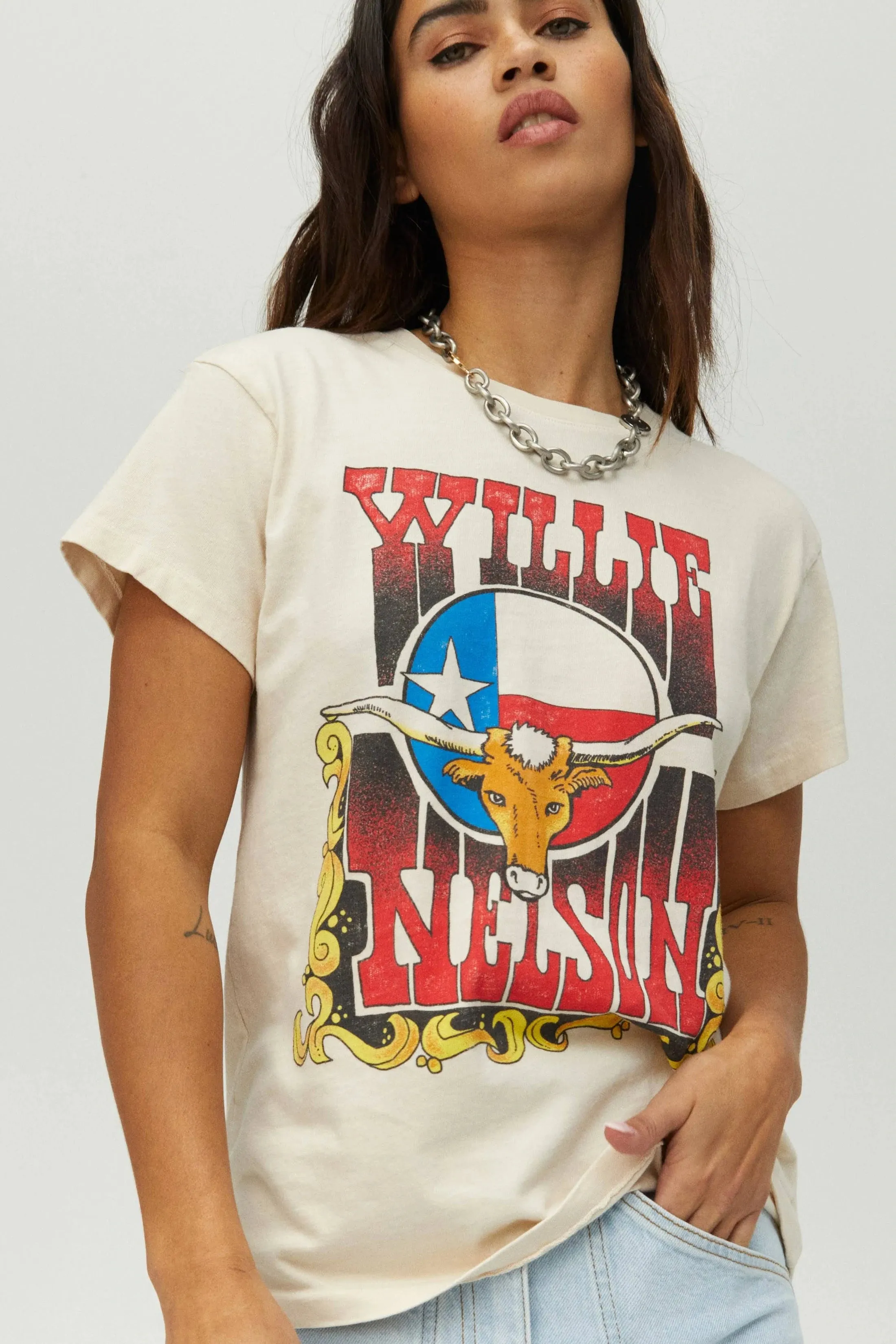 The Willie Nelson Texas Bull Tour Tee by Daydreamer