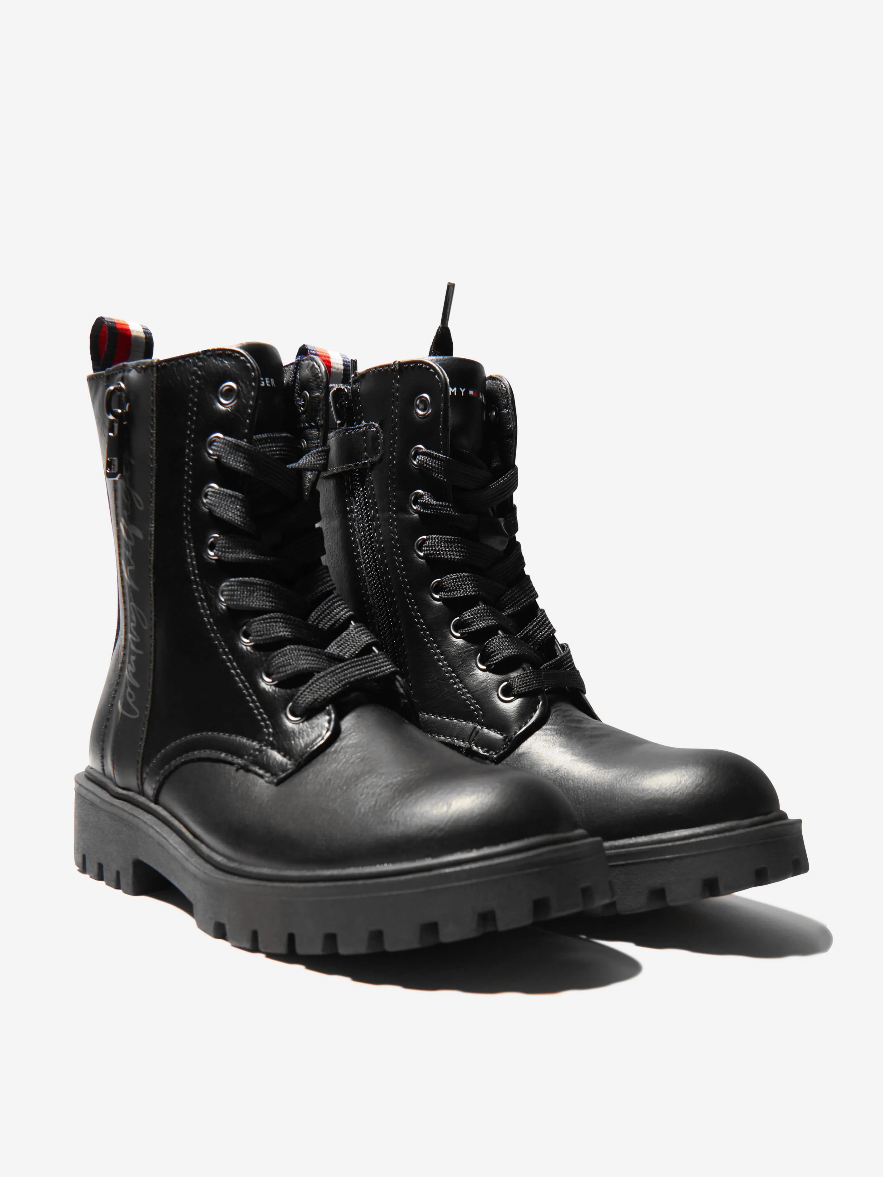 Tommy Hilfiger Girls Lace Up Boots