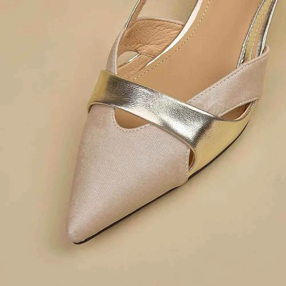 TSS23 Women's Casual Shoes - Elegant Thin High Heels - Leather Pumps