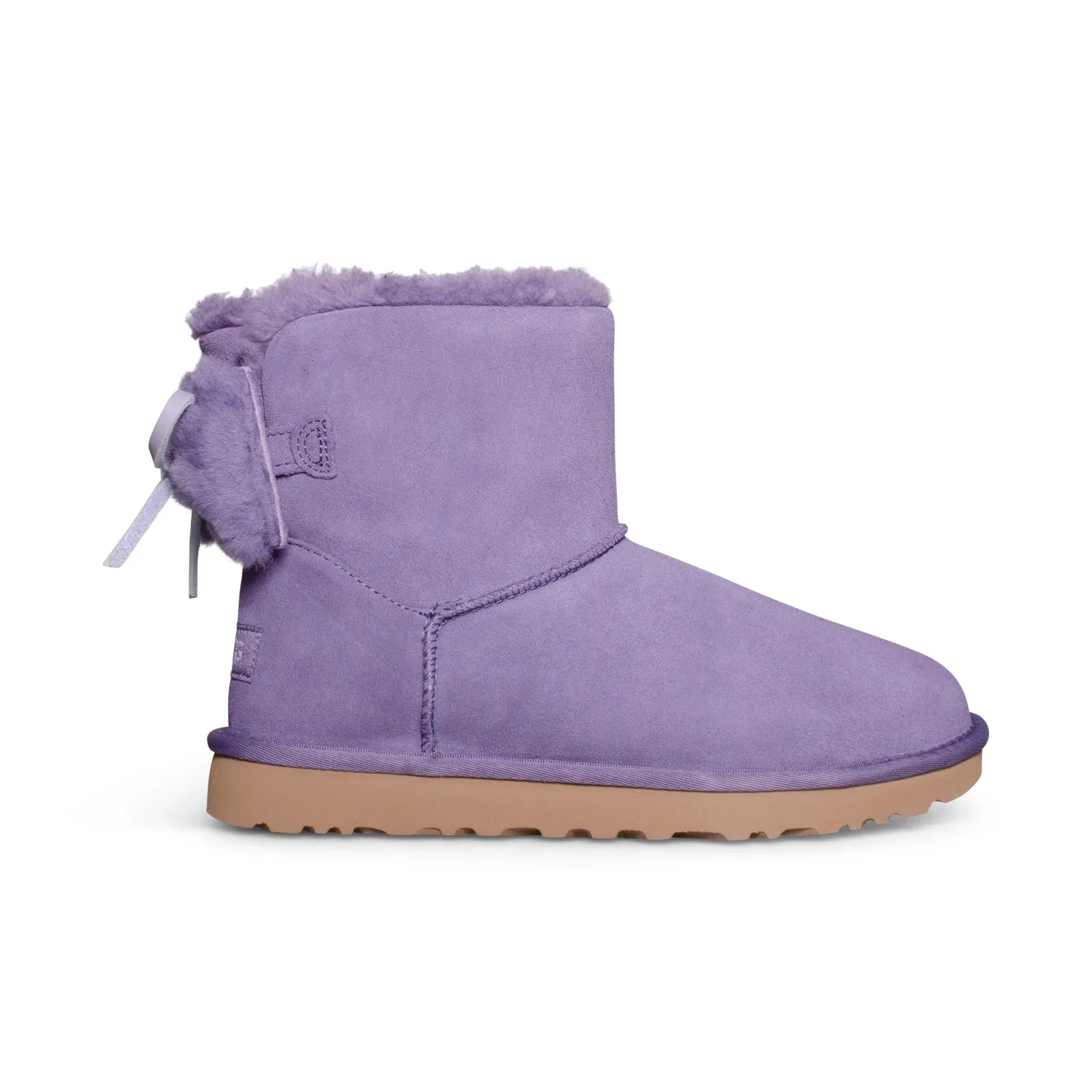 UGG Classic Double Bow Mini Lilac Mauve Boots - Women's