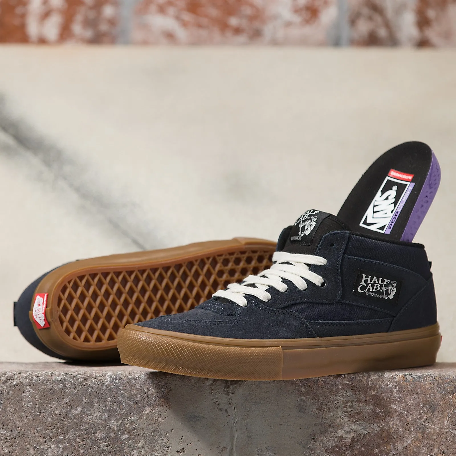 Vans Skate Half Cab Skateboard Shoe - Navy/Gum